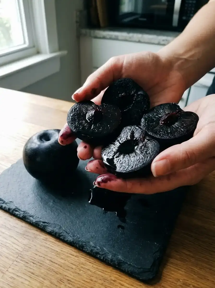 Чорна м'якоть сливи Скорпіон